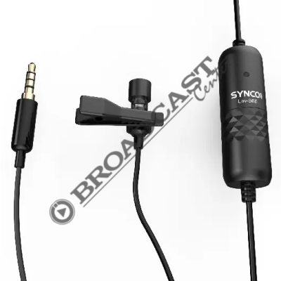 Microfono Omnidirezionale Lavalier con Cavo 6mt