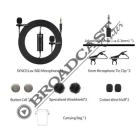 Microfono Omnidirezionale con Doppio Lavalier Cavo 6mt