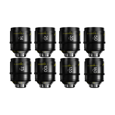 DZOFILM - Arles 14/21/25/35/50/75/100/135mm FF/VV Prime Cine Lens (PL mount,meter)